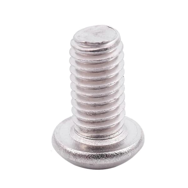 M6x12mm rustfrit stål unbrakonøgle knaphovedskruer 50 stk.—ls