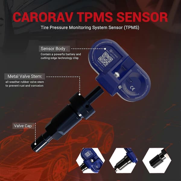 2st Tesla TPMS-sensor Däcktrycksövervakningssystem Kompatibel med 2020-2025 Tesla Model S X Y 3 OE Ersätter 1472547G 1490701-01-B