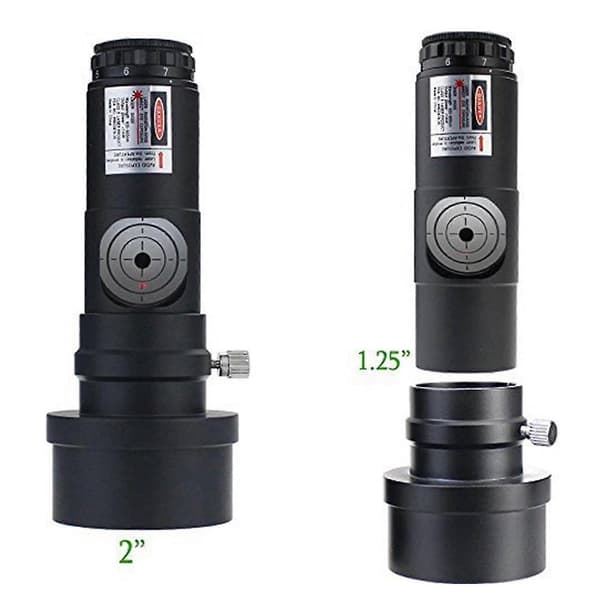 1.25\" Laser Kollimator 7 Lysstyrkeniveauer til Reflektorteleskop med 2\" Adapter—ls
