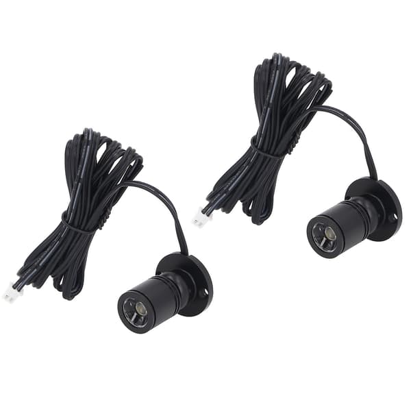 Dæmpbar Mini Spotlight 5V Mini LED Spotlight 1 til 2 Spotlights med Lysdæmper til Display Smykkeskab Veranda Sort—ls Black Natural Light