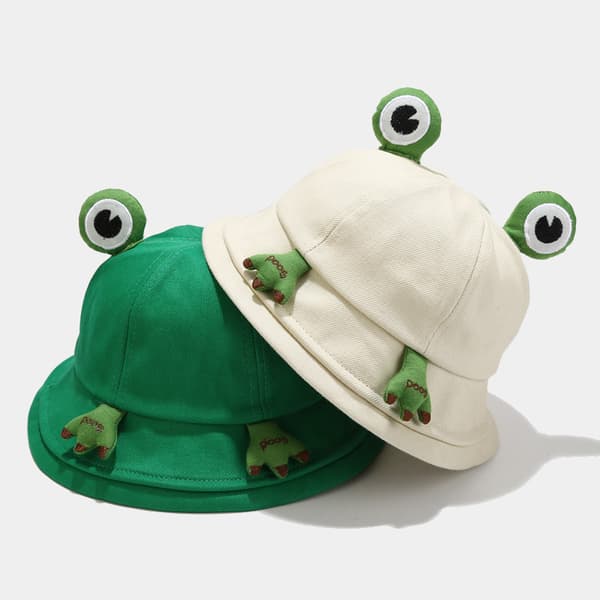 Sød frøhat, alsidig fiskerhat, solbeskyttelseshat - sort 56-58CM