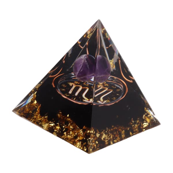 5 cm Orgonit Pyramide til Positiv Energi Healing Krystal Pyramide Meditation Orgonit Pyramider Chakra Stjernetegn Energigenerator Skorpion