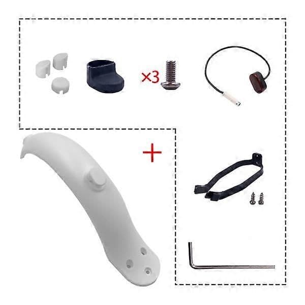Til Xiaomi 1S/M365 el-scooter bagskærm sæt sort
