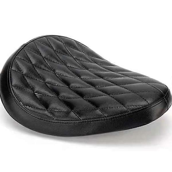 Sort læder solosadel til Sportster 883 1990-2013 Cruiser Bobber Chopper Sadel