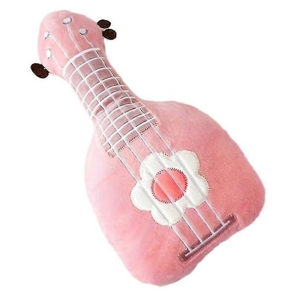 Blomma Katt Ukulele Gitarrformad Ragdoll Docka Kudde Barnleksak Söt Flickpresent[ls] pink