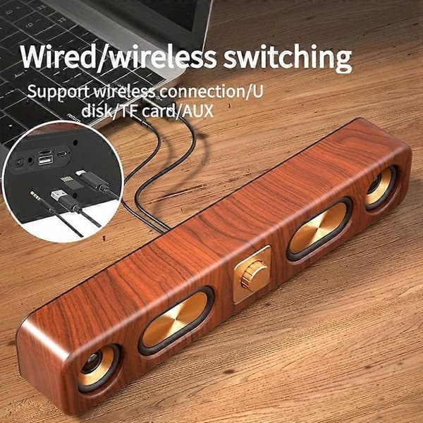 Bluetooth-lyd hjemme høj kvalitet subwoofer kort radio computer trådløs højttaler[ls] grey