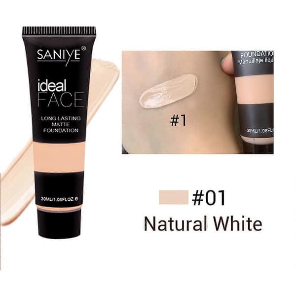 Mat flydende foundation til porer—ls Natural White