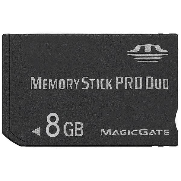 Memory Stick Pro Duo-kort (100 % reel kapacitet) (sort) Svart