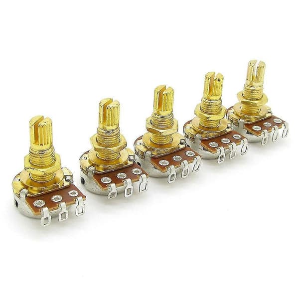 Guitar Potentiometer Audio Volume & Tone Pots Switch Control A500k Split Shaft Taper Potentiometre G—ls