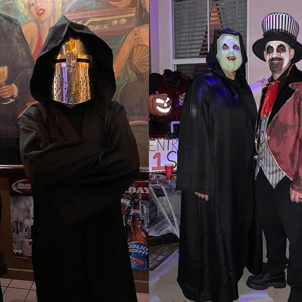 GraduationMall Voksen Sith-kappe Halloween Jedi-kappe med hette Ridder Darth Sidious Star Wars Cosplay-kostyme S s