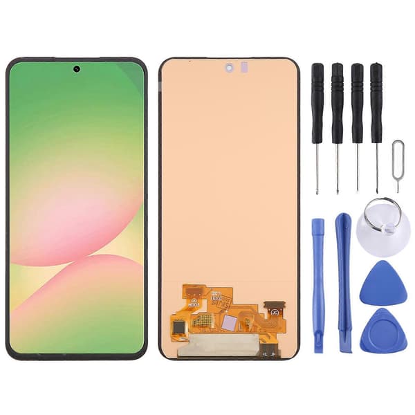 Til Galaxy A56 SM-A566B 6,67 tommer OLED LCD-skærm med Digitizer Fuld Samling Not Specified