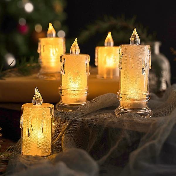 LED Flameless fyrfadslys 4.7*9.5cm