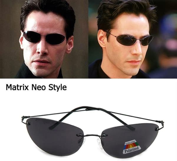 Matrix Neo-stil polariserede solbriller, ultralette og rammeløse, til mænd, kørestil, mærkedesign.—ls