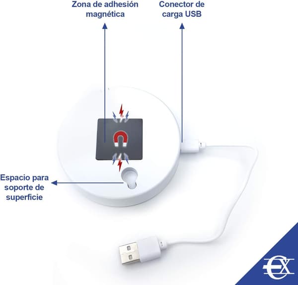 Bevegelsessensorlamper, automatisk LED-belysning, skap, garderobe og andre lamper, 4 stk.—ls