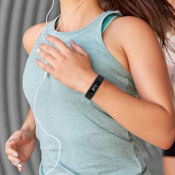 Ny Erstatningsrem Svedafvisende Til Garmin Vivosmart 5 Urrem Smart —ls Black large