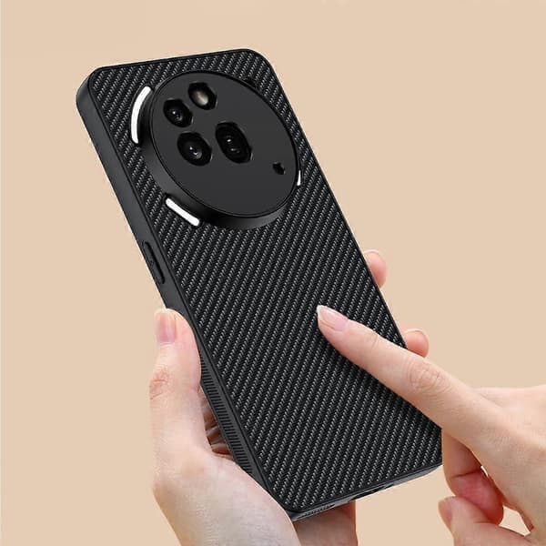 Ultratunt telefonfodral med kolfibertextur Black For Nothing Phone 3a Pro