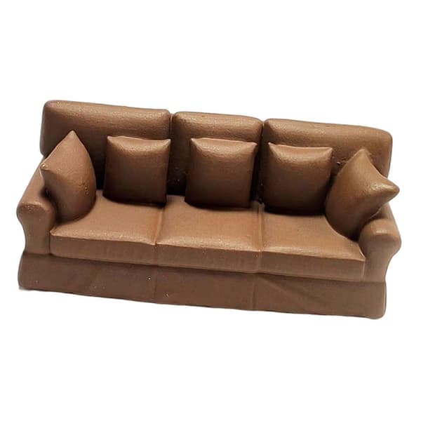 1:87 Dukkehusmøbler Ornament Modell for Barn Jenter Sofa Sofa