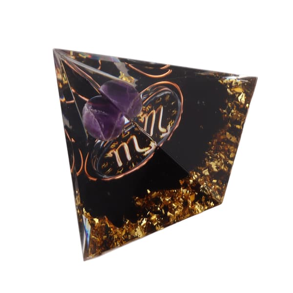 5 cm Orgonit Pyramide til Positiv Energi Healing Krystal Pyramide Meditation Orgonit Pyramider Chakra Stjernetegn Energigenerator Skorpion