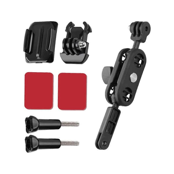 360 Pivot Magic Arm Motorcykelhjelmmonteringsadapterholder (sort) Black