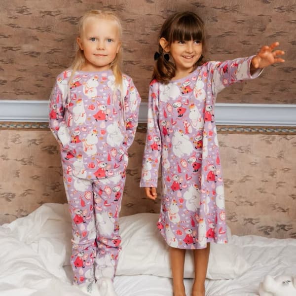 Mummi Sker pyjamas 86/92 Lilla Lila purple