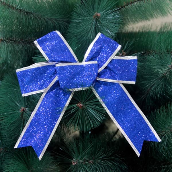 5 st glitter julgransrosetter julklappsrosettband för H