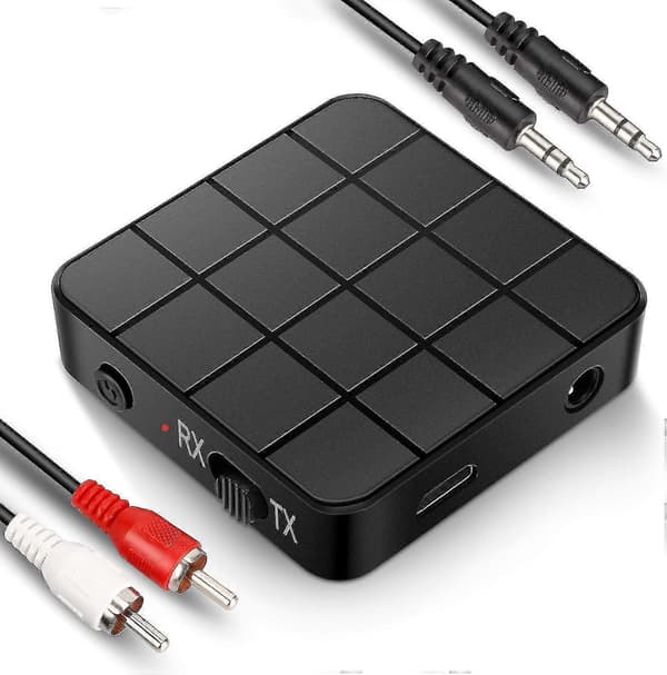 Bluetooth 5.0 sender mottaker Bluetooth-sender 2-i-1 Bluetooth-lydadapter for hjemmestereoanlegg[ls]