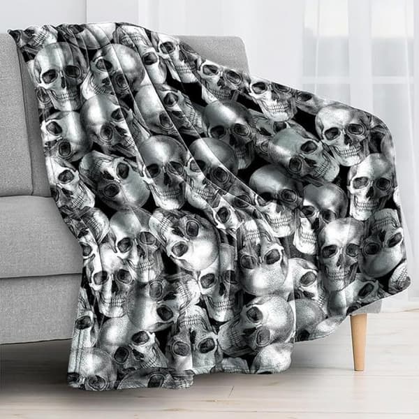 100CM x 150CM Halloweenfilt, perfekt för soffpartysängar - 39