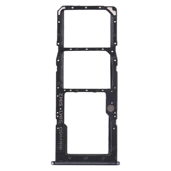 Til Samsung Galaxy A30s SIM-kortbakke + Micro SD-kortbakke Black