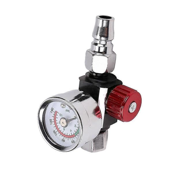 Højstrøms sprøjtepistol lufttryksregulator med manometer 0 til 140 Psi til bil