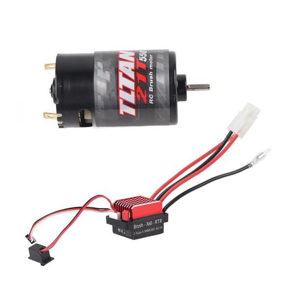 550 Børstet motor 360A ESC for 1/10 RC-bil 21T
