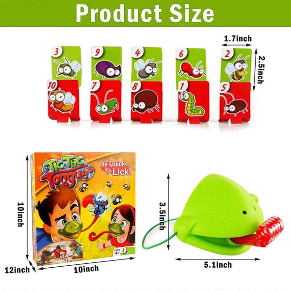 Tic Tac Tongue Chameleon Bug Catch Quick Draw Game Barn Familj Julklapp