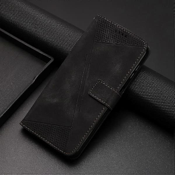 Etui til Honor Magic 7 Lite Beskyttende Flip PU Læder Telefoncover Kompatibel med Honor Magic 7 Lite Black