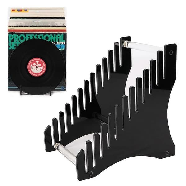 YX024 Akryl Pladereol Desktop Bog CD Display Stand Holder Transparent