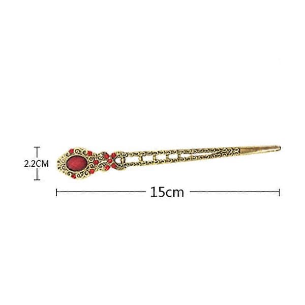 Hårpinner 5 stk. Gamle dusk hodeplagg Retro Rhinestone hårpinner Flettet hårtilbehør[ls]