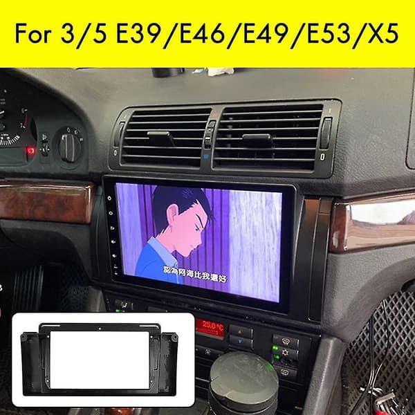 2 Din Bilradio Fascia Til X5 E53 1999-2006 Dvd Stereo Rammeplade Adapter Montering Dash Installation