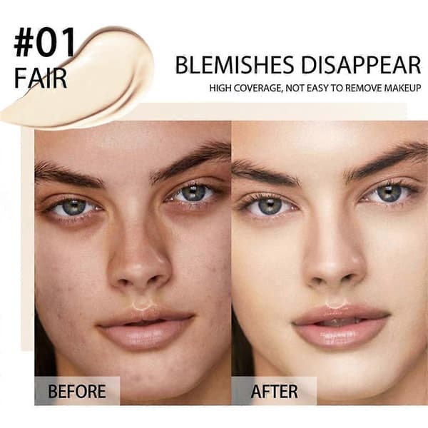 Sminkebase Flytende Foundation BBCream Concealer Fuktighetskrem Oljekontroll—ls 3