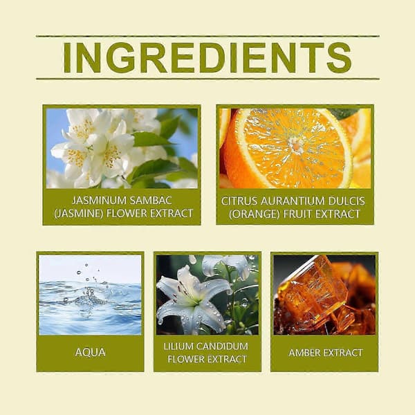 Lily Parfume til Kvinder - Langvarig Frisk Appelsin & Rav Duft i 50ml