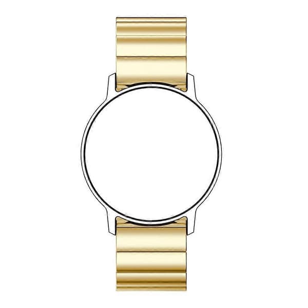 22 mm fladt spænde urrem i rustfrit stål til Huawei Watch GT2e GT2 46 mm (sort) Golden