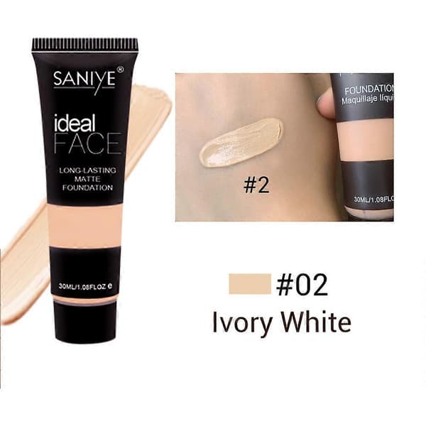 Mat flydende foundation til porer—ls Ivory White