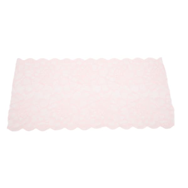 Rosa spetsband 10 yards 23 cm bredd Elegant trim för presentförpackning Brudkläder Broderidekoration