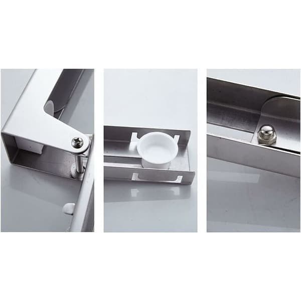 Microwave Wall Mount, Black Microwave Rack, Stainless Steel