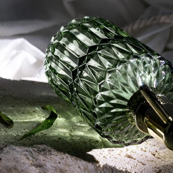 Klar Glas Sæbedispenser med ABS Plastpumpe, Lotiondispenser til Køkken, Bad (Grøn)