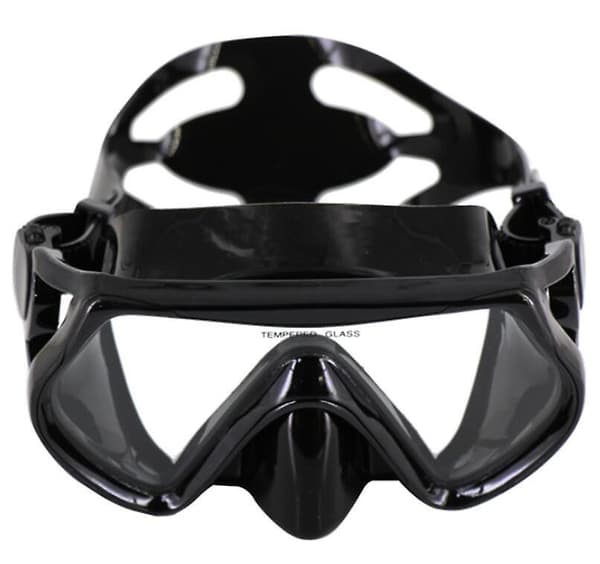 Voksen snorkelbriller til dykning, snorkling, svømning – ls Black