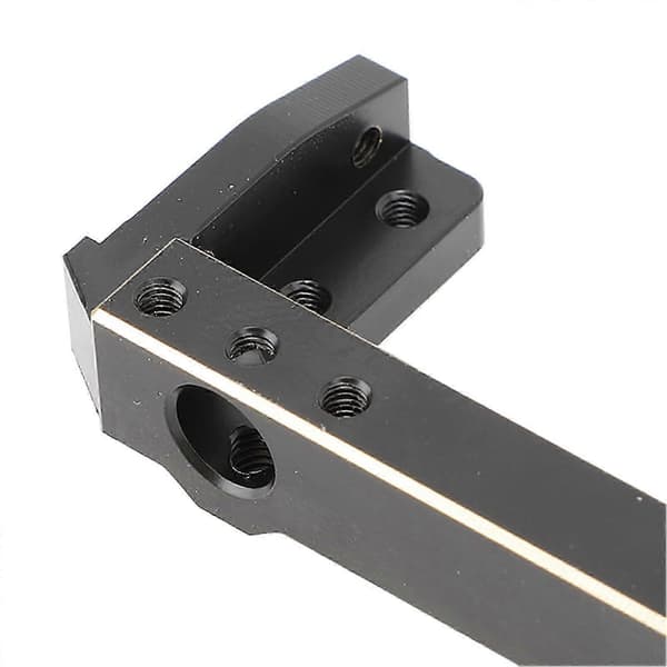 RC Crawler Front Bumper Mount Messingstativ til SCX10 II - Sort