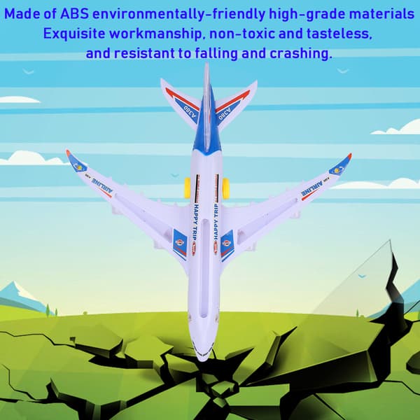 A380 fly 43 cm langt elektrisk modelfly med lyd og lys børnelegetøj Modelfly 0.1
