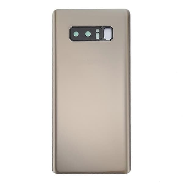 Til Galaxy Note 8 bagcover med kameralinsedæksel Gold