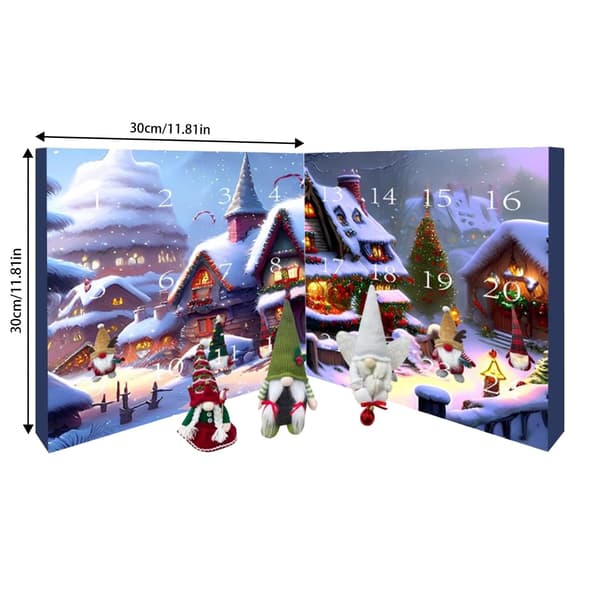 2025 Jul tomtefigurer adventskalender 24 dagars nedräkningskalender 1.2