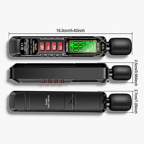 ANENG Lyd Decibel Tester Lydstyrke Lydniveau Støjmåler Inget batteri