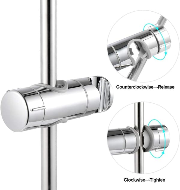 Justerbar håndbruserholder, brusehovedholder, justerbar diameter