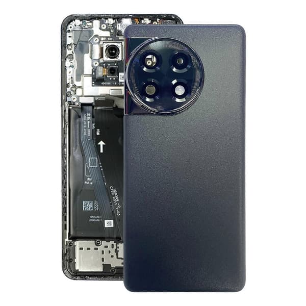 OnePlus ACE 2 PHK110 -akun lasinen takakansi Black